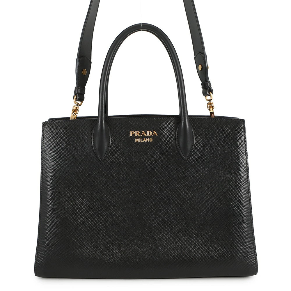 Prada Tote Bag Saffiano Leather Black
